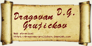 Dragovan Grujičkov vizit kartica